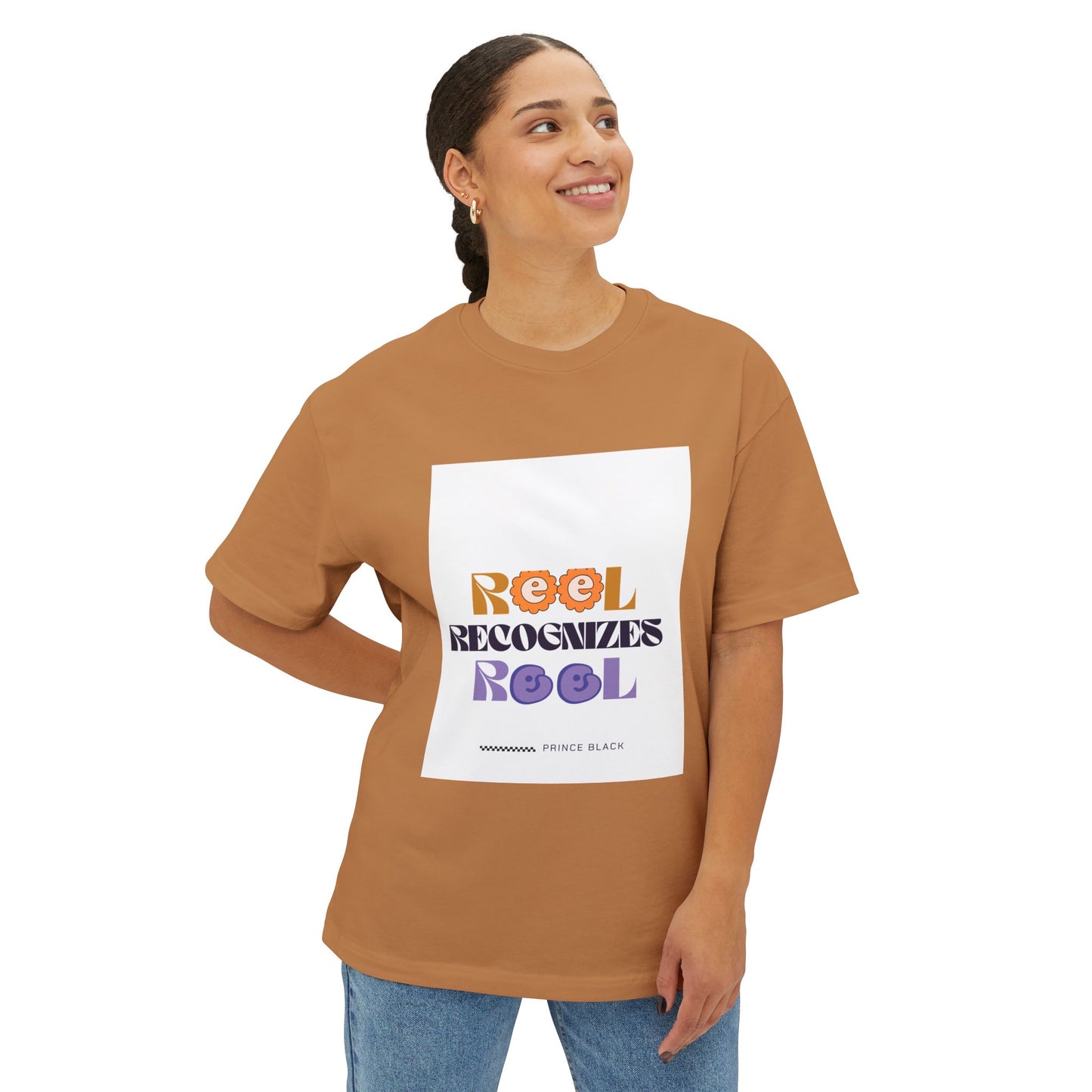 Reel Recognizes Relaxed Unisex Oversized Tee - Perfect for Casual Style and Everyday Comfort