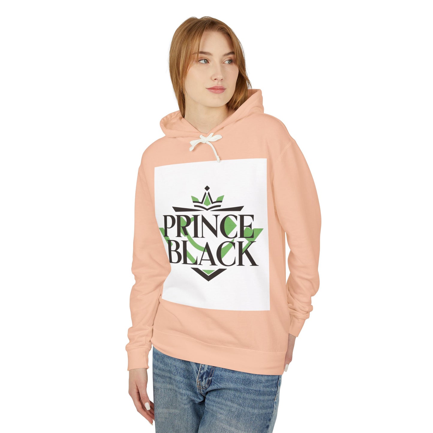 Lightweight Hooded Sweatshirt - 'Prince Black' Graphic Design