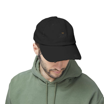 Distressed Cap - Stylish Prince Black Baseball Hat