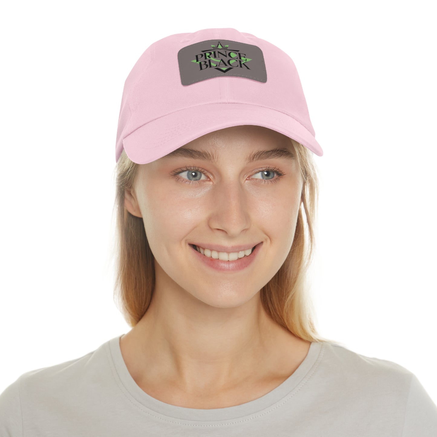 Stylish Dad Hat with Leather Patch - 'Prince Black' Design for Casual Outdoor Wear