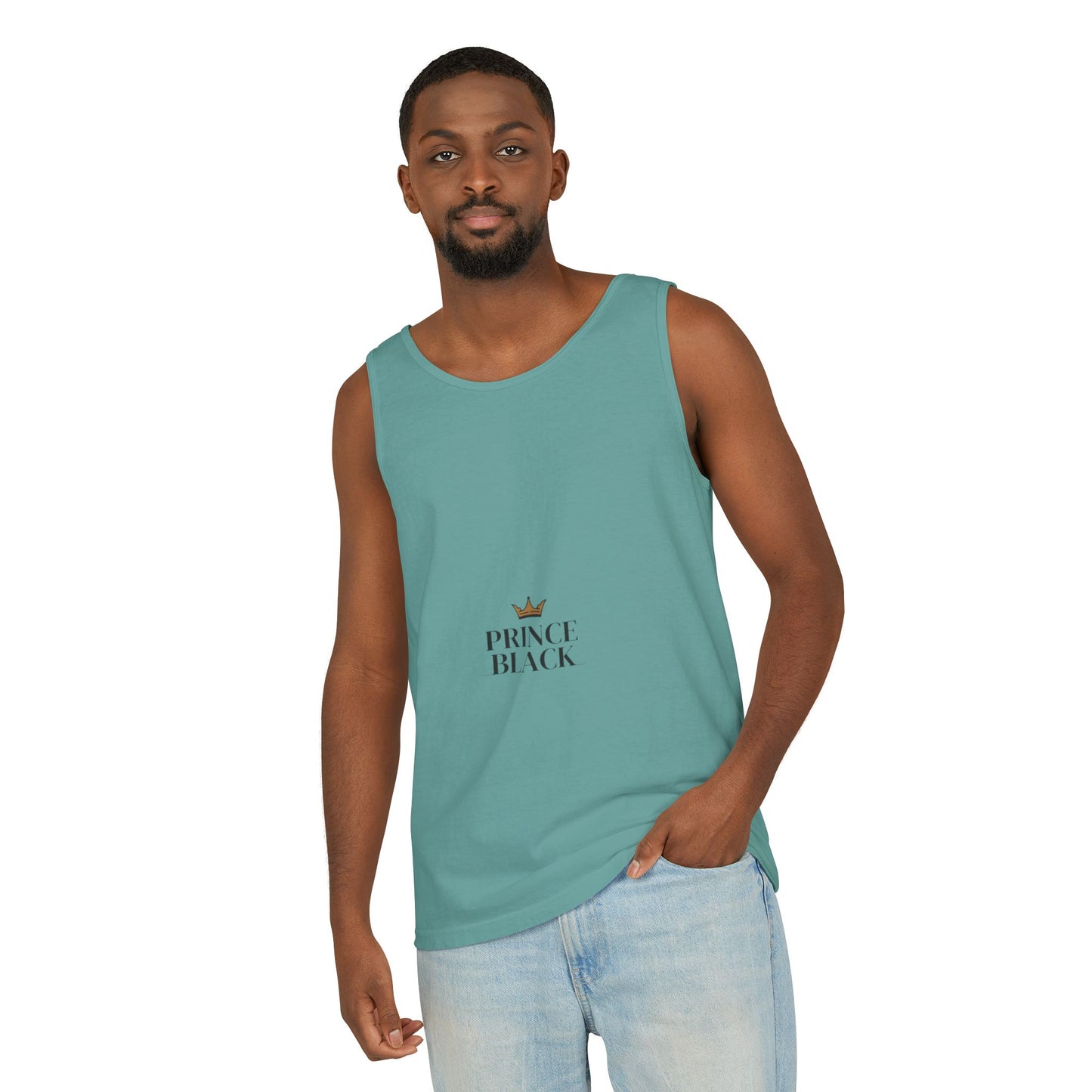 Stylish Unisex Tank Top - 'Prince Black' Design