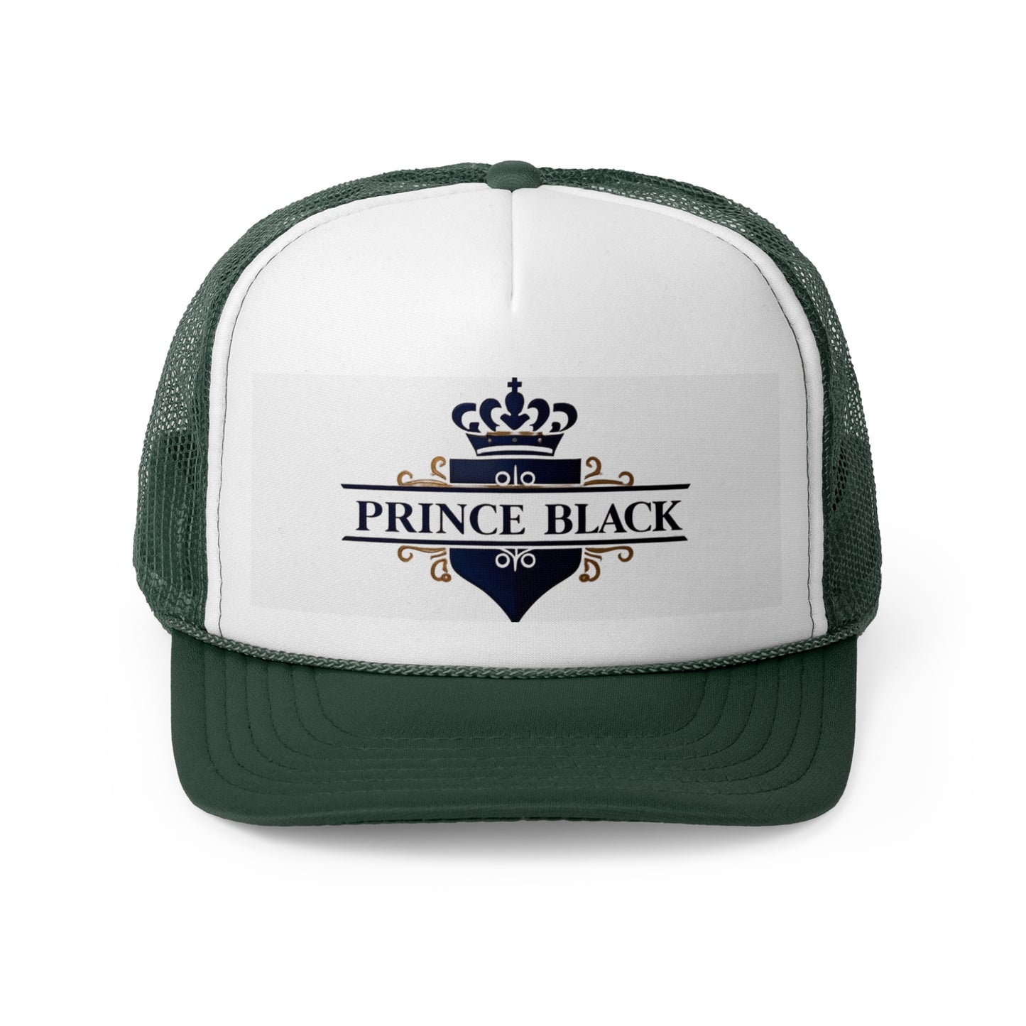 Prince Black Trucker Cap - Stylish & Trendy Headwear for Casual Outings
