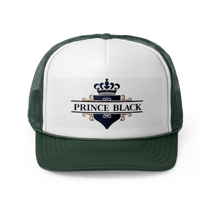 Prince Black Trucker Cap - Stylish & Trendy Headwear for Casual Outings