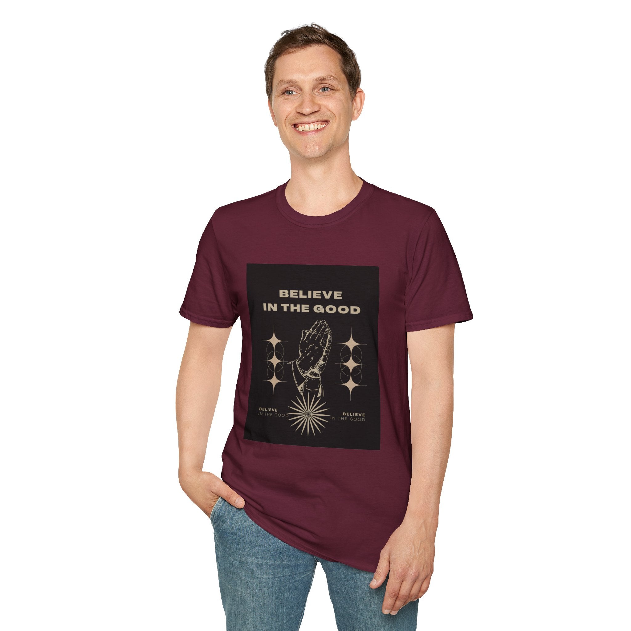 Believe in the Good Unisex Softstyle T-Shirt - Inspirational Graphic Tee