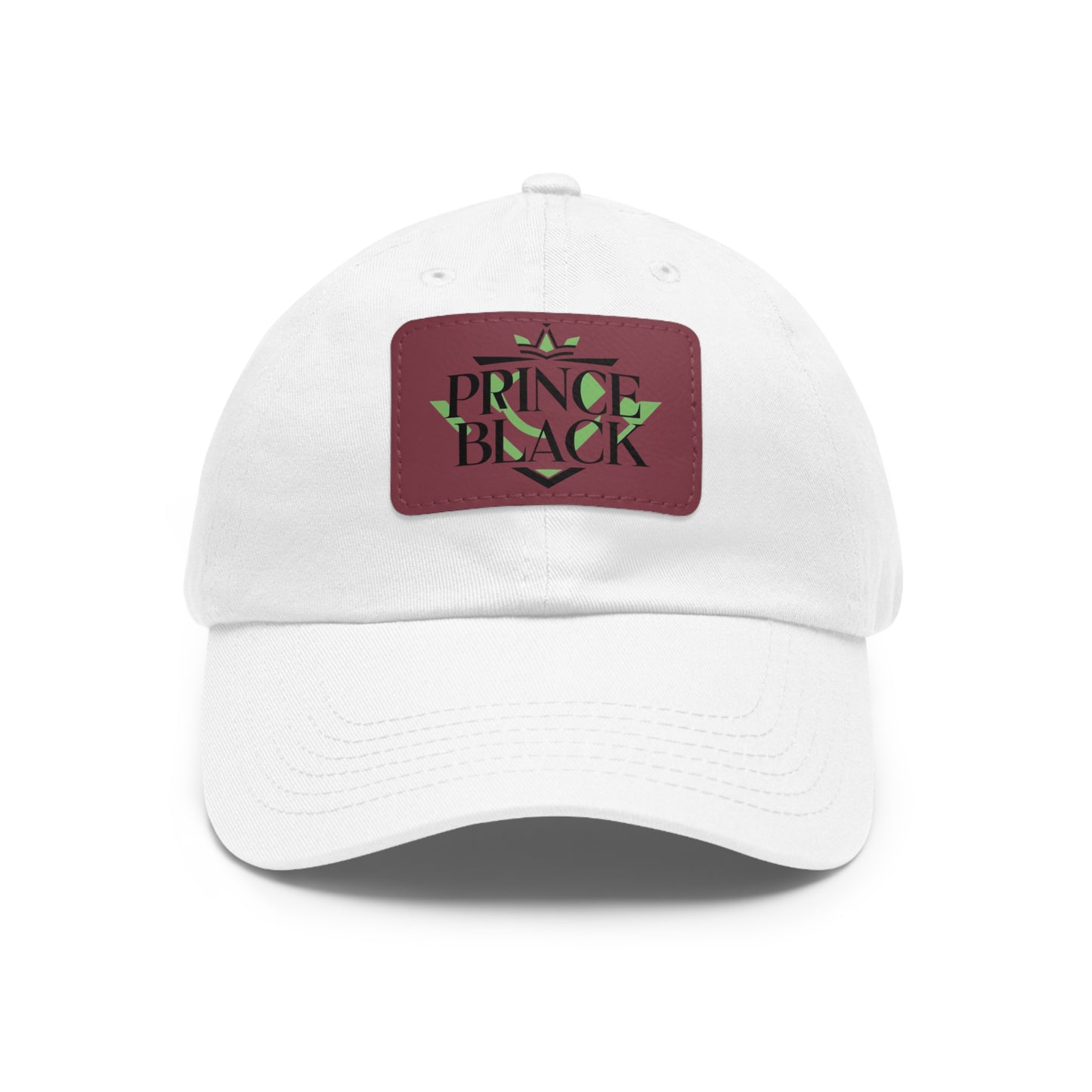 Stylish Dad Hat with Leather Patch - 'Prince Black' Design for Casual Outdoor Wear