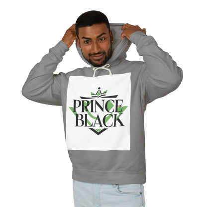 Unisex Lightweight Hooded Sweatshirt - 'Prince Black' Graphic Design