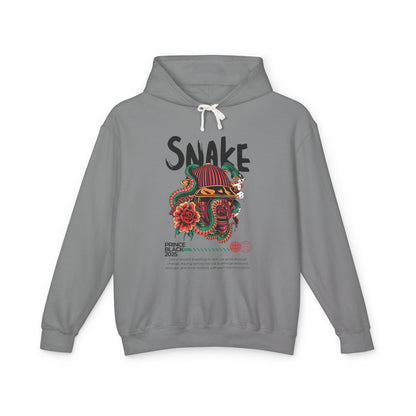 Lightweight Hooded Sweatshirt - 'Prince Black' Graphic Design 