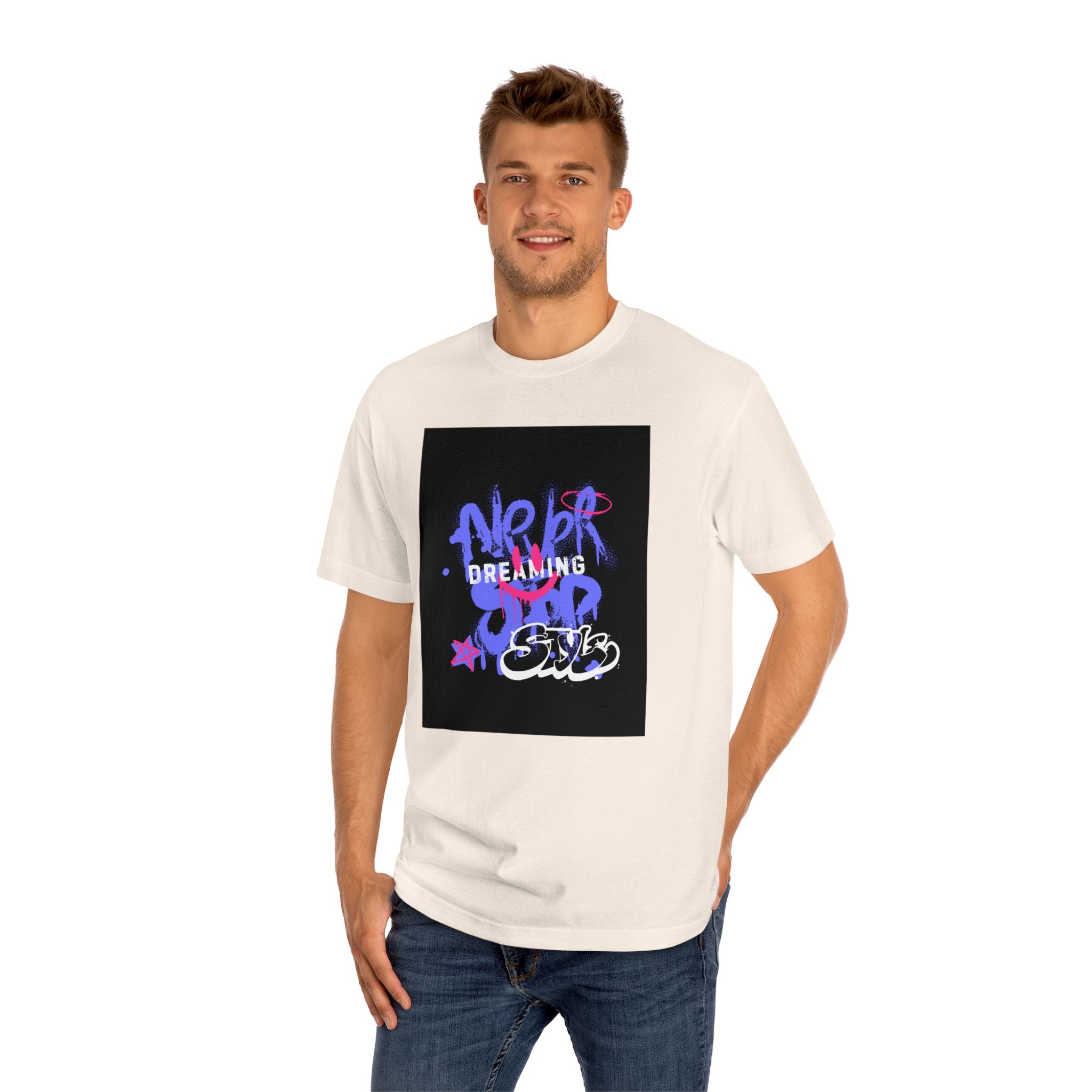 Unisex Classic Tee - 'Never Stop Dreaming' Graphic T-Shirt for Inspirational Style
