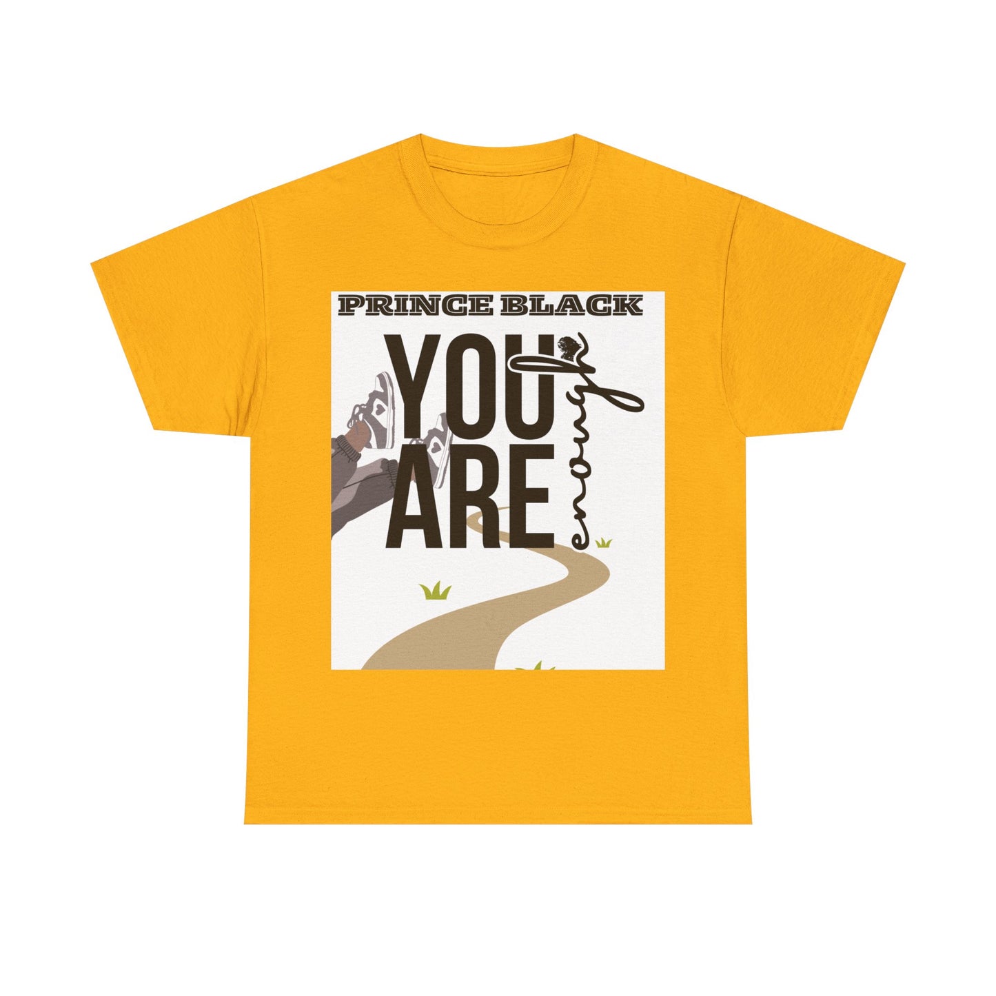 T-shirt unisexe inspirant en coton épais - Motif « You Are Enough » 