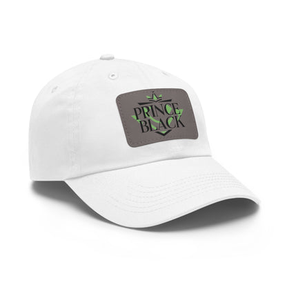 Stylish Dad Hat with Leather Patch - 'Prince Black' Design for Casual Outdoor Wear