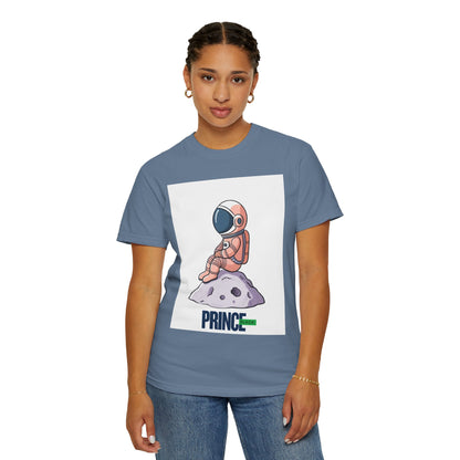 Cosmic Adventure T-shirt - Unisex Garment-Dyed Tee with Astronaut Design