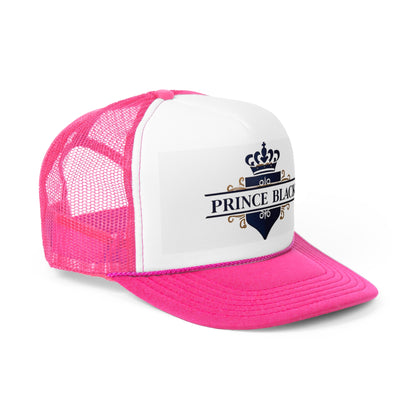 Prince Black Trucker Cap - Stylish & Trendy Headwear for Casual Outings