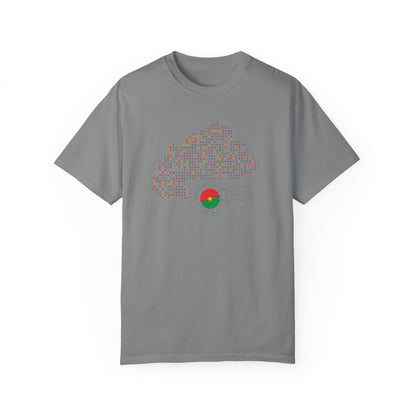 Burkina Faso T-Shirt with Artistic Flag Design - Perfect for Celebrations and Everyday Wear