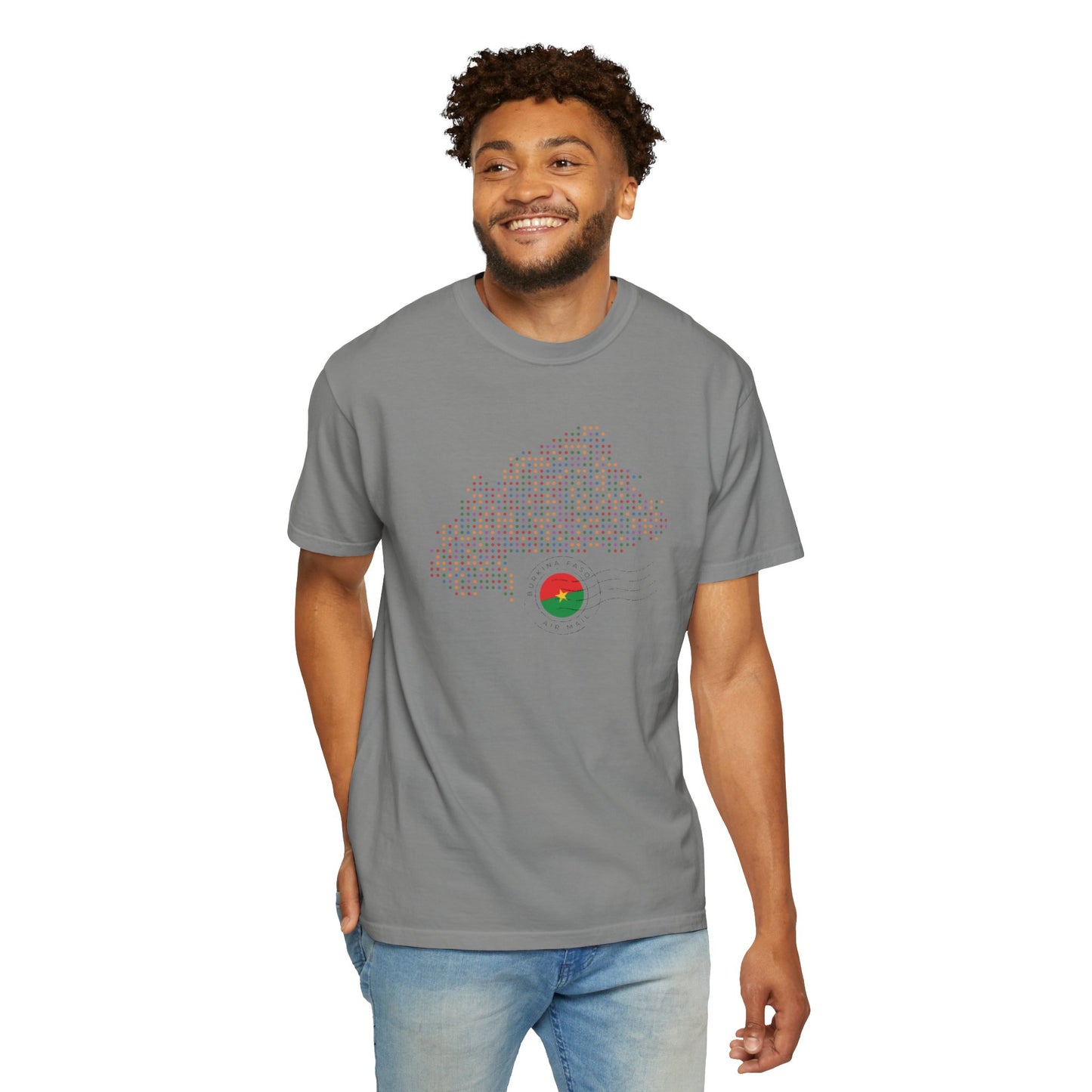 Burkina Faso T-Shirt with Artistic Flag Design - Perfect for Celebrations and Everyday Wear