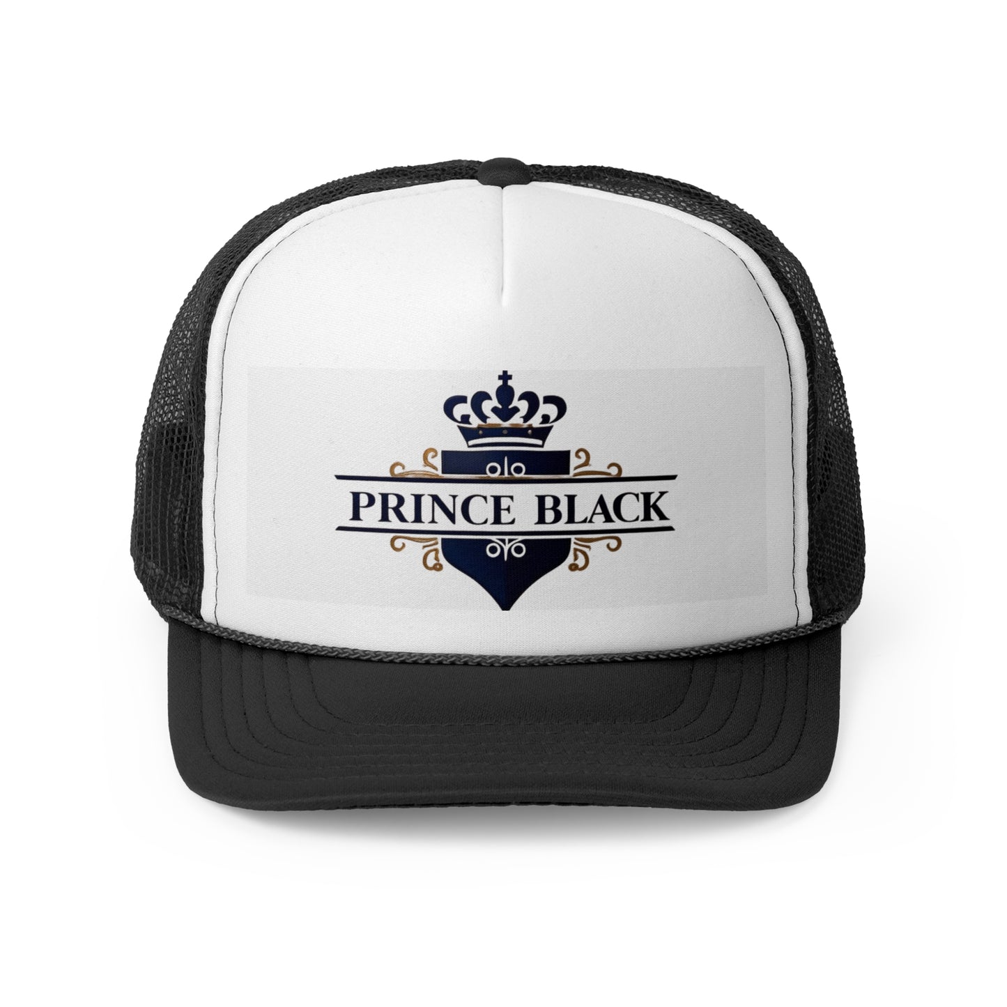 Prince Black Trucker Cap - Stylish & Trendy Headwear for Casual Outings