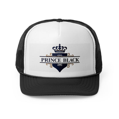 Prince Black Trucker Cap - Stylish & Trendy Headwear for Casual Outings