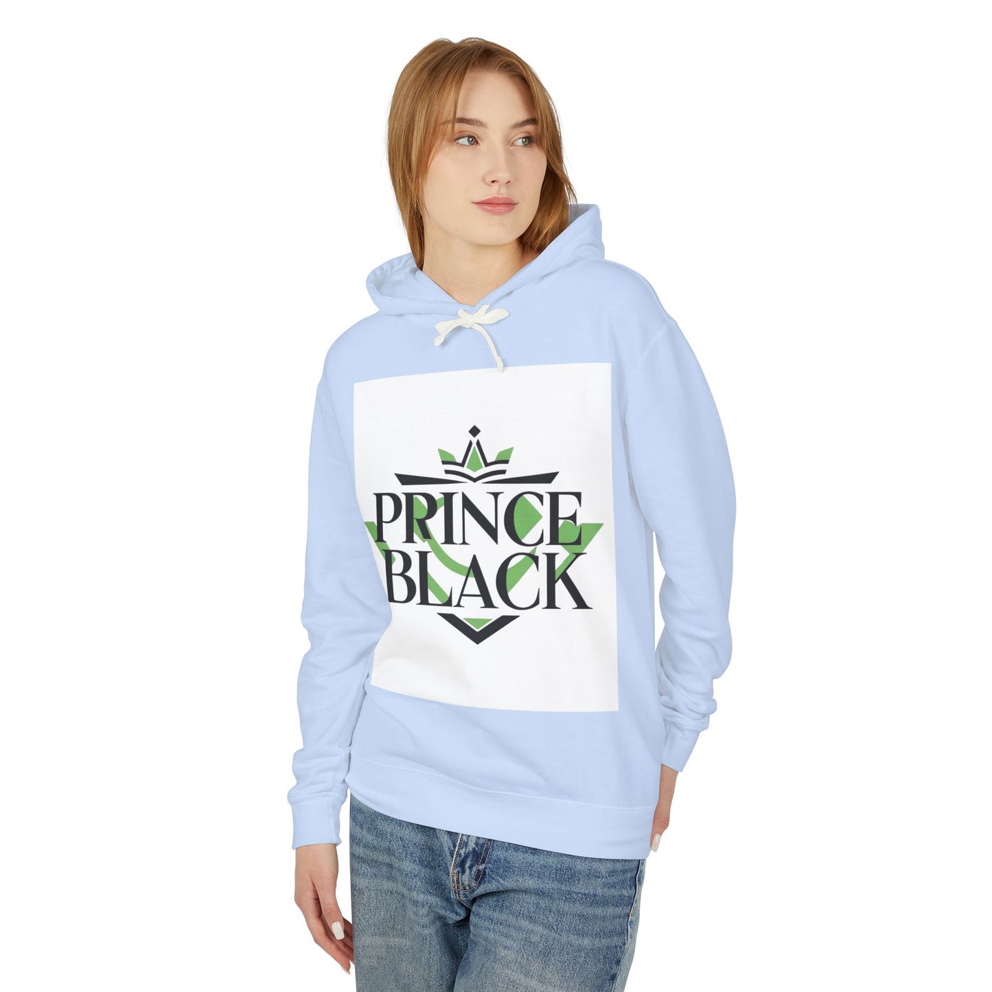 Lightweight Hooded Sweatshirt - 'Prince Black' Graphic Design