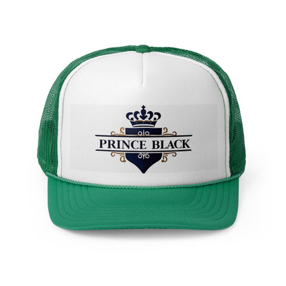 Prince Black Trucker Cap - Stylish & Trendy Headwear for Casual Outings