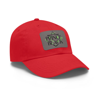 Stylish Dad Hat with Leather Patch - 'Prince Black' Design for Casual Outdoor Wear