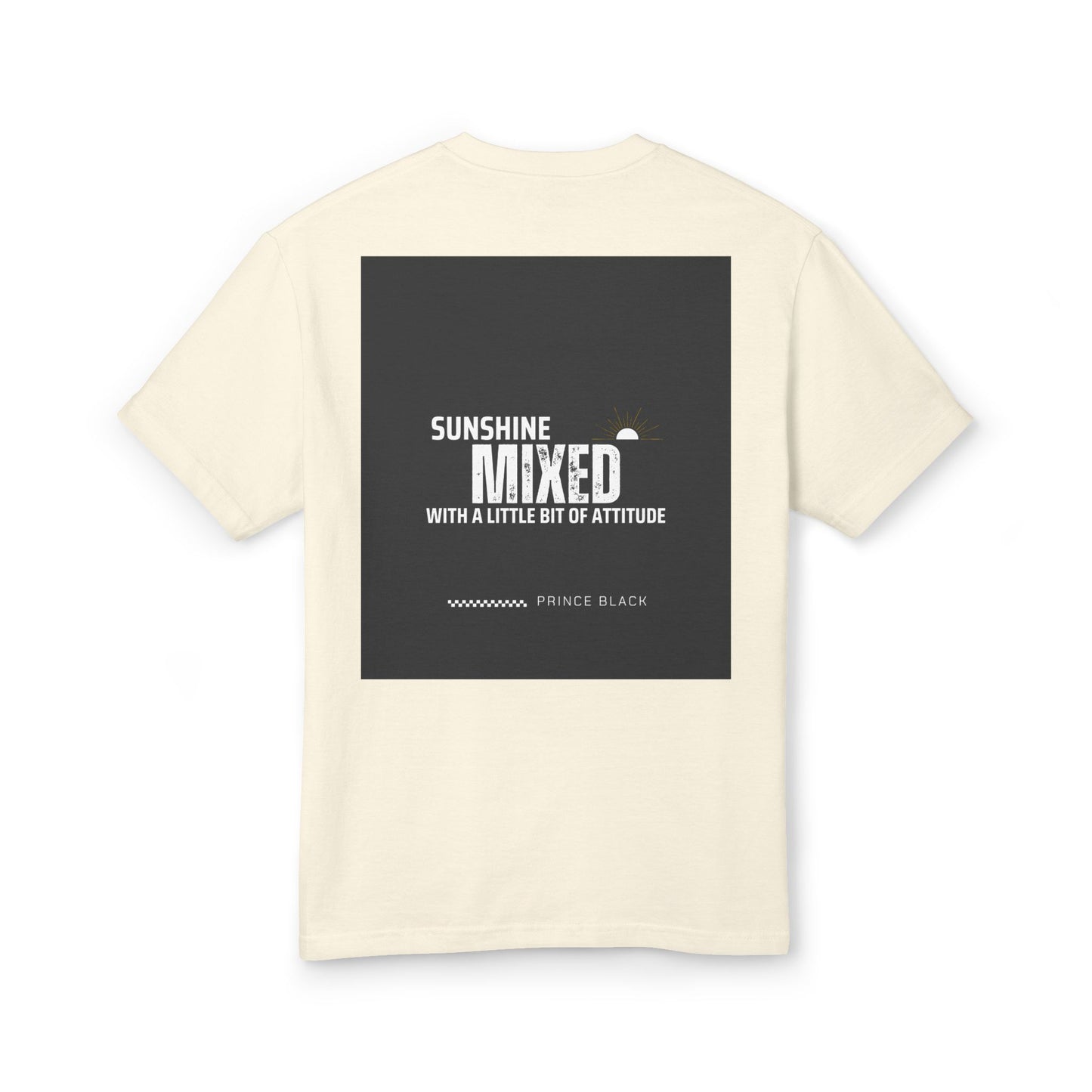 Motivational Unisex Heavyweight Cotton Tee - 'Trust the Process' & 'Sunshine Mixed' Design