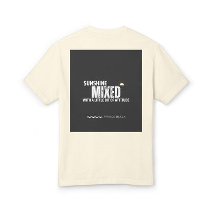 Motivational Unisex Heavyweight Cotton Tee - 'Trust the Process' & 'Sunshine Mixed' Design