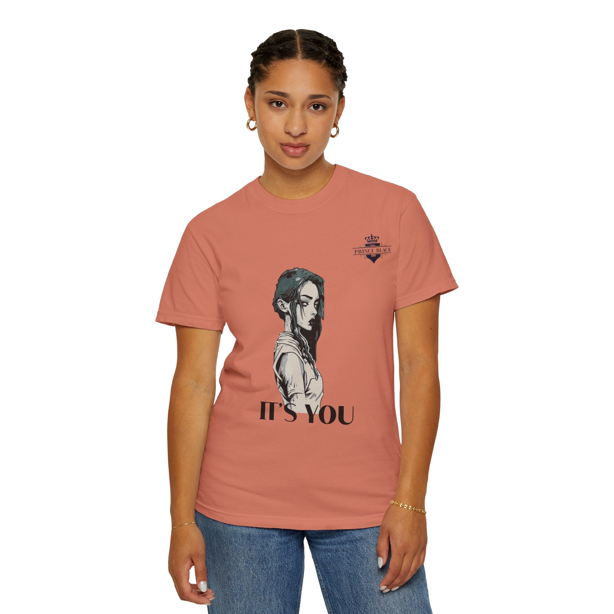 Unisex Garment-Dyed T-Shirt - 'It's You' Graphic Tee for Casual Wear