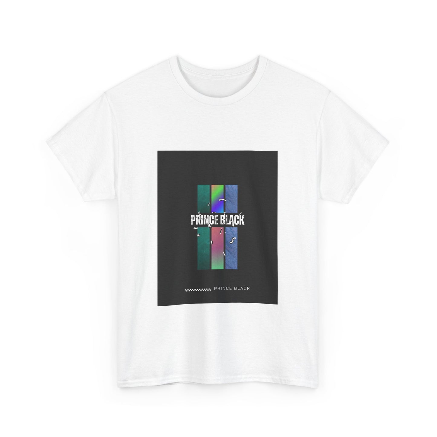 Heavy Cotton Tee - Vibrant 'PRINCE BLACK' Graphic Tee for Music Lovers