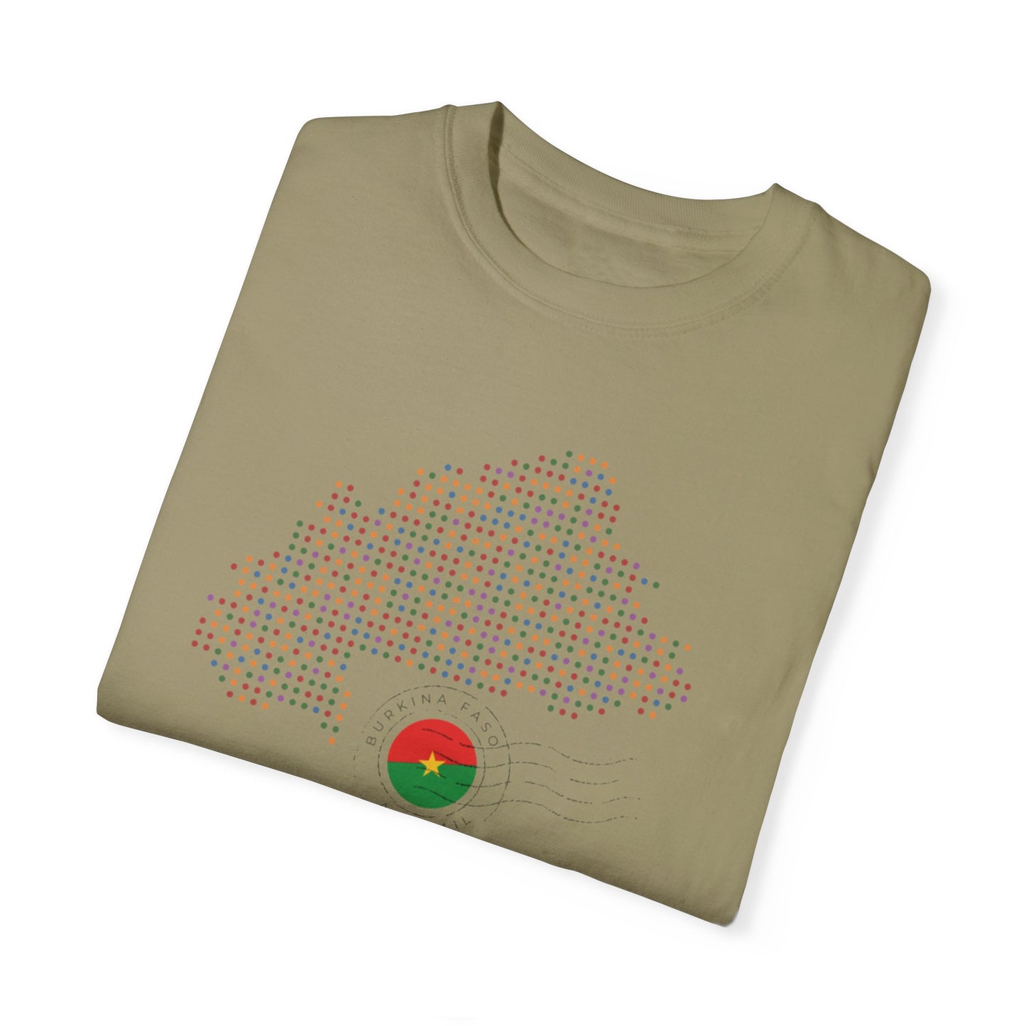 Burkina Faso T-Shirt with Artistic Flag Design - Perfect for Celebrations and Everyday Wear
