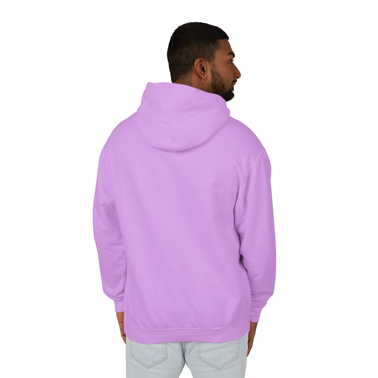Unisex Lightweight Hooded Sweatshirt - 'Prince Black' Graphic Design