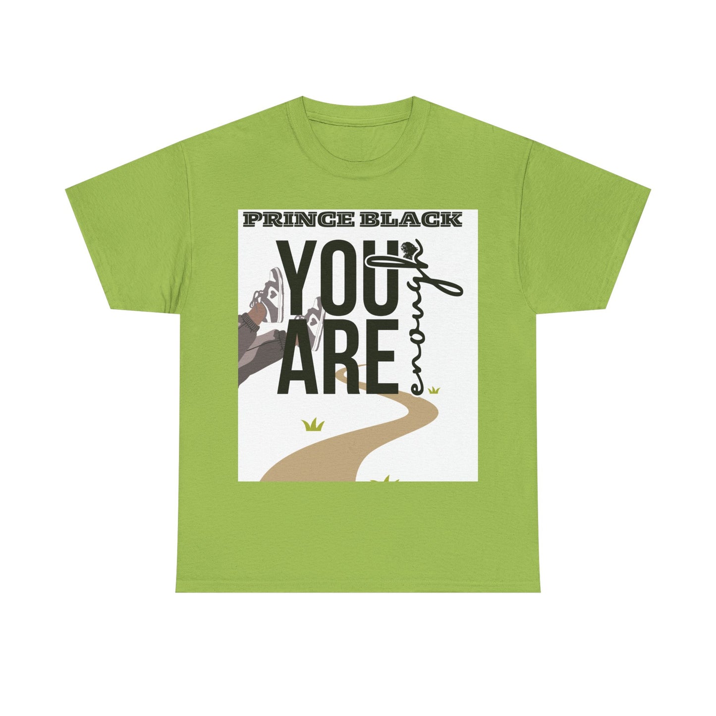 T-shirt unisexe inspirant en coton épais - Motif « You Are Enough » 