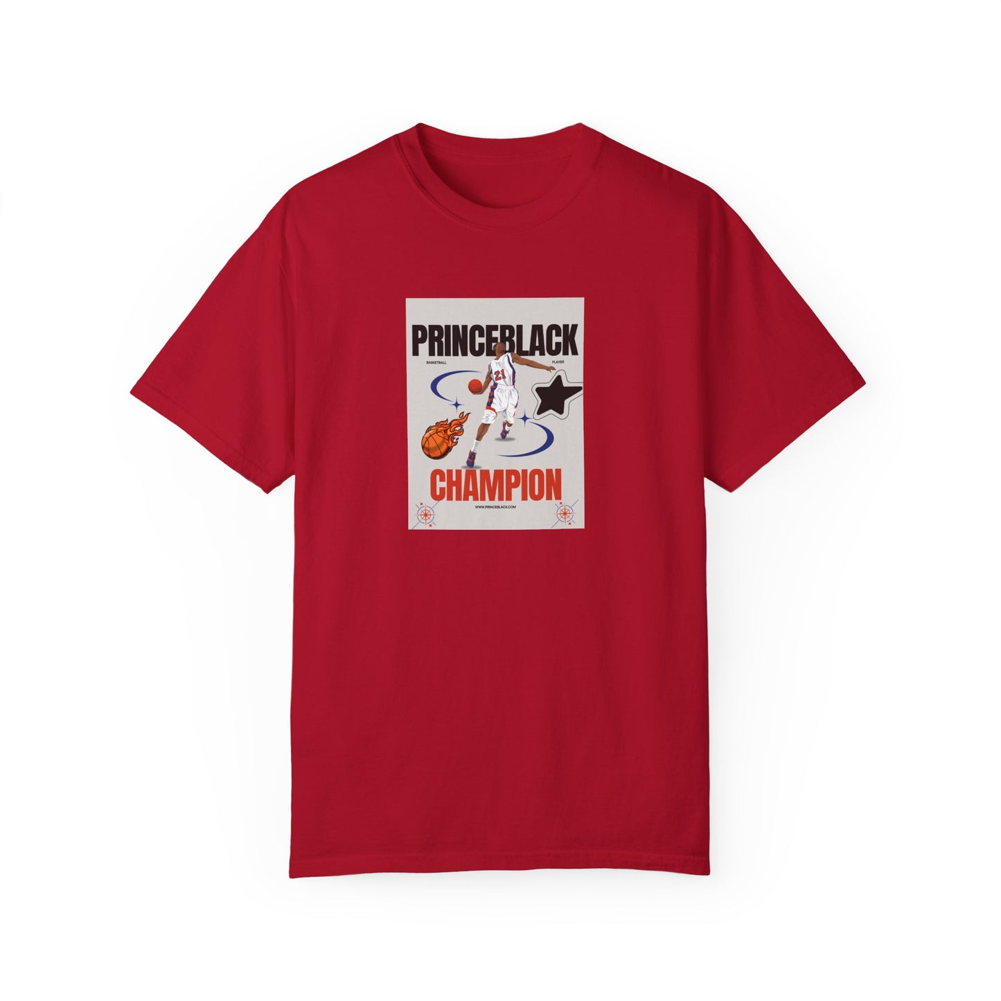 Vintage Champion Graphic T-Shirt - Unisex Garment-Dyed Tee