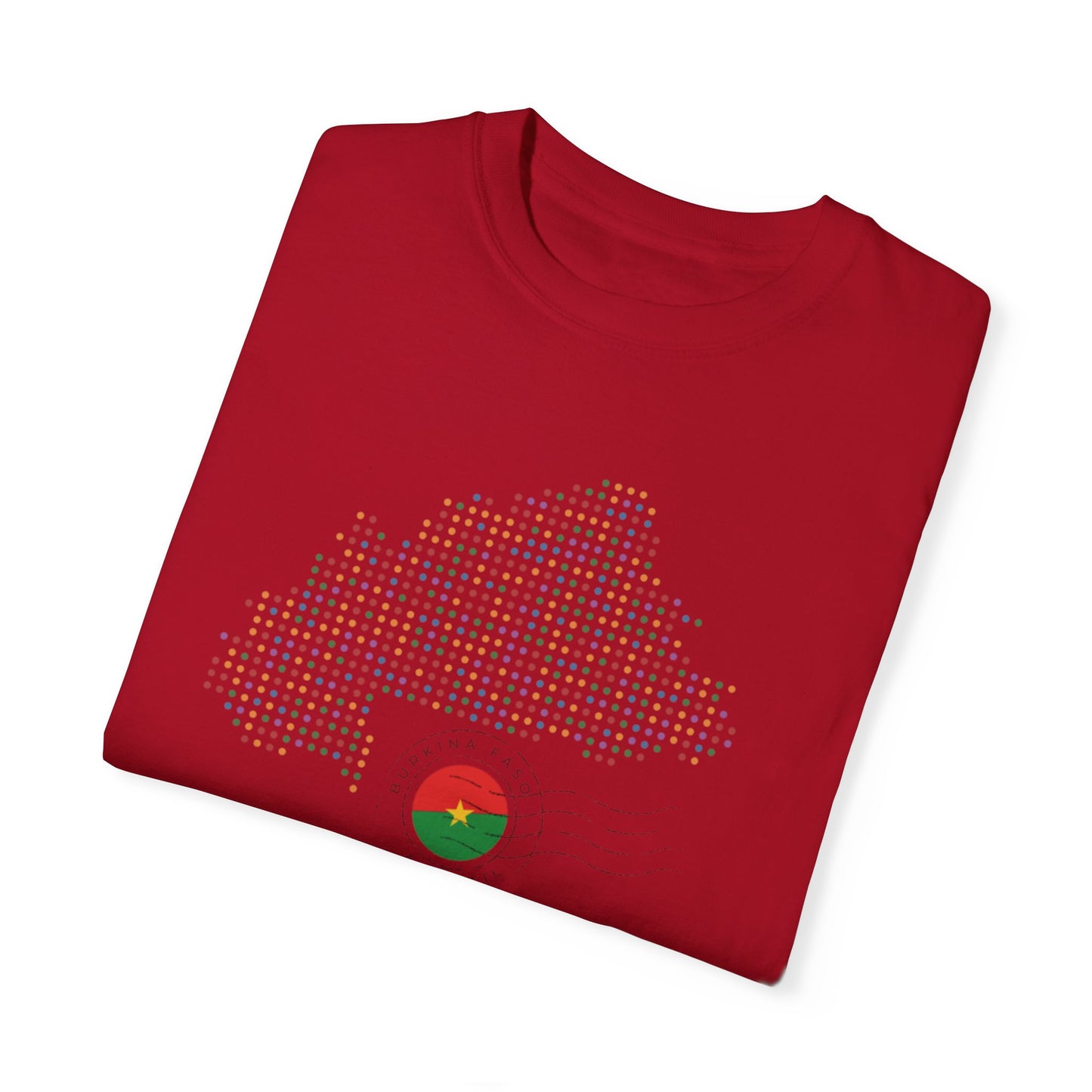 Burkina Faso T-Shirt with Artistic Flag Design - Perfect for Celebrations and Everyday Wear