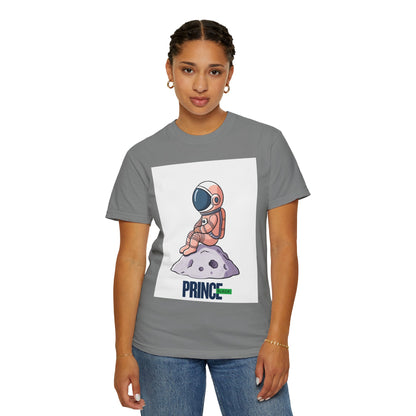 Cosmic Adventure T-shirt - Unisex Garment-Dyed Tee with Astronaut Design