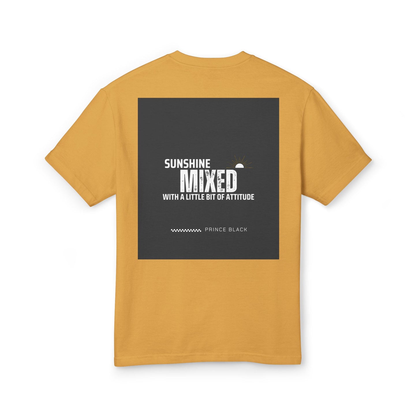 Motivational Unisex Heavyweight Cotton Tee - 'Trust the Process' & 'Sunshine Mixed' Design