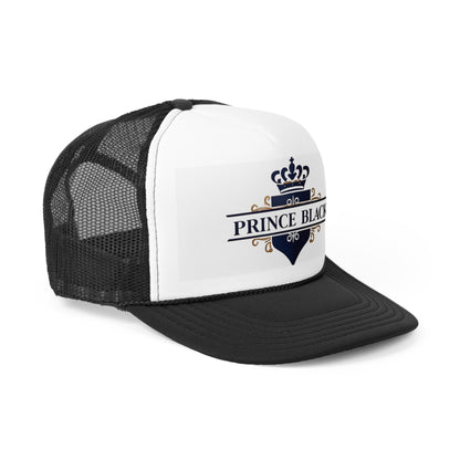 Prince Black Trucker Cap - Stylish & Trendy Headwear for Casual Outings
