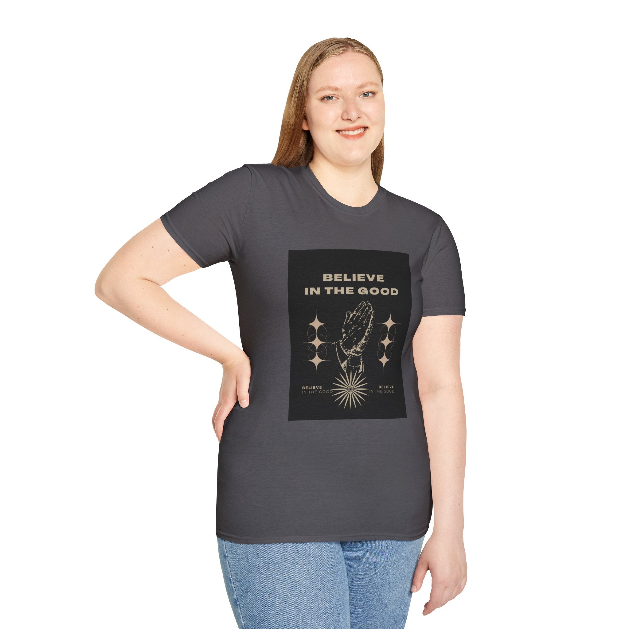 Believe in the Good Unisex Softstyle T-Shirt - Inspirational Graphic Tee