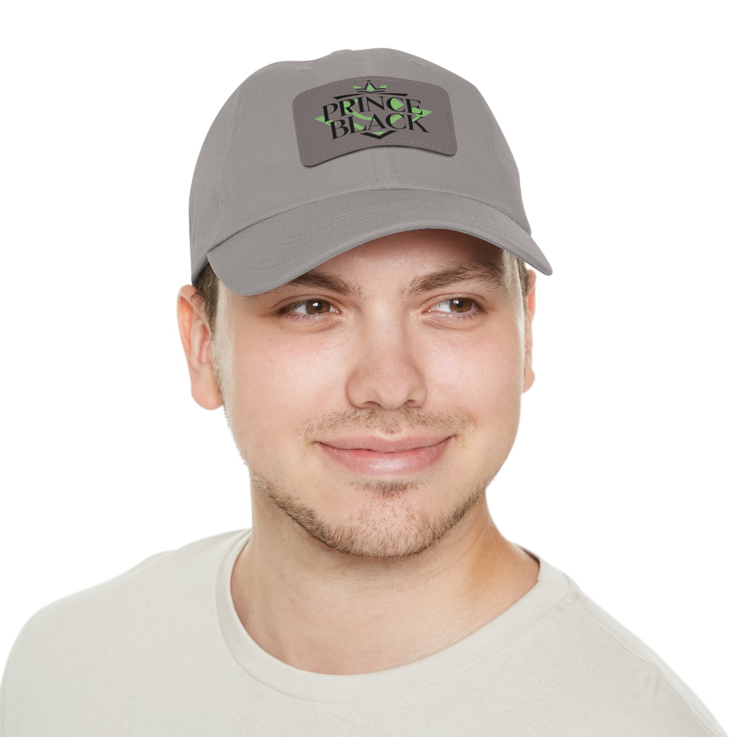 Stylish Dad Hat with Leather Patch - 'Prince Black' Design for Casual Outdoor Wear