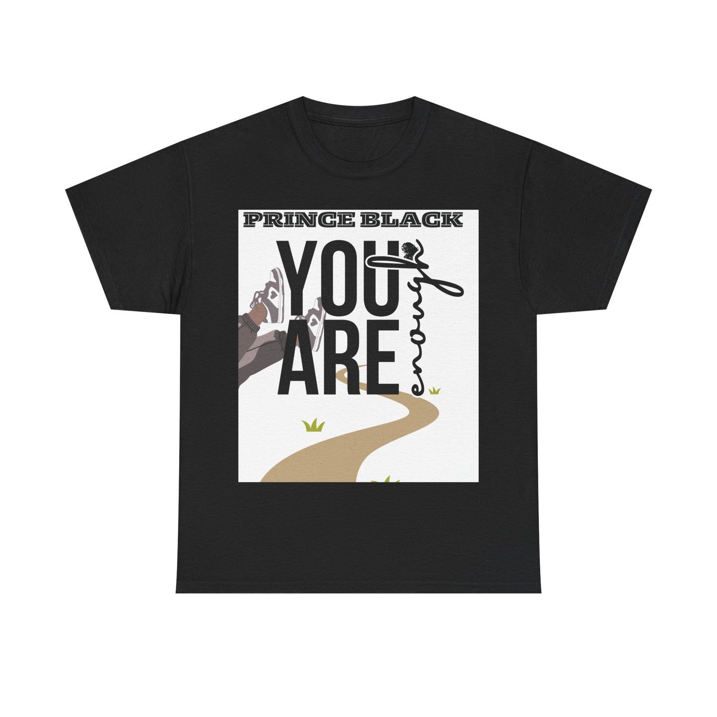 T-shirt unisexe inspirant en coton épais - Motif « You Are Enough » 