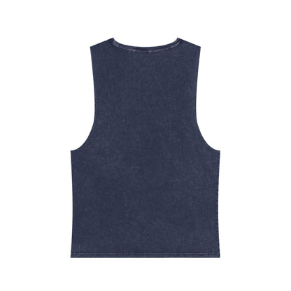 Unisex Stonewash Tank Top - Casual Vintage Style
