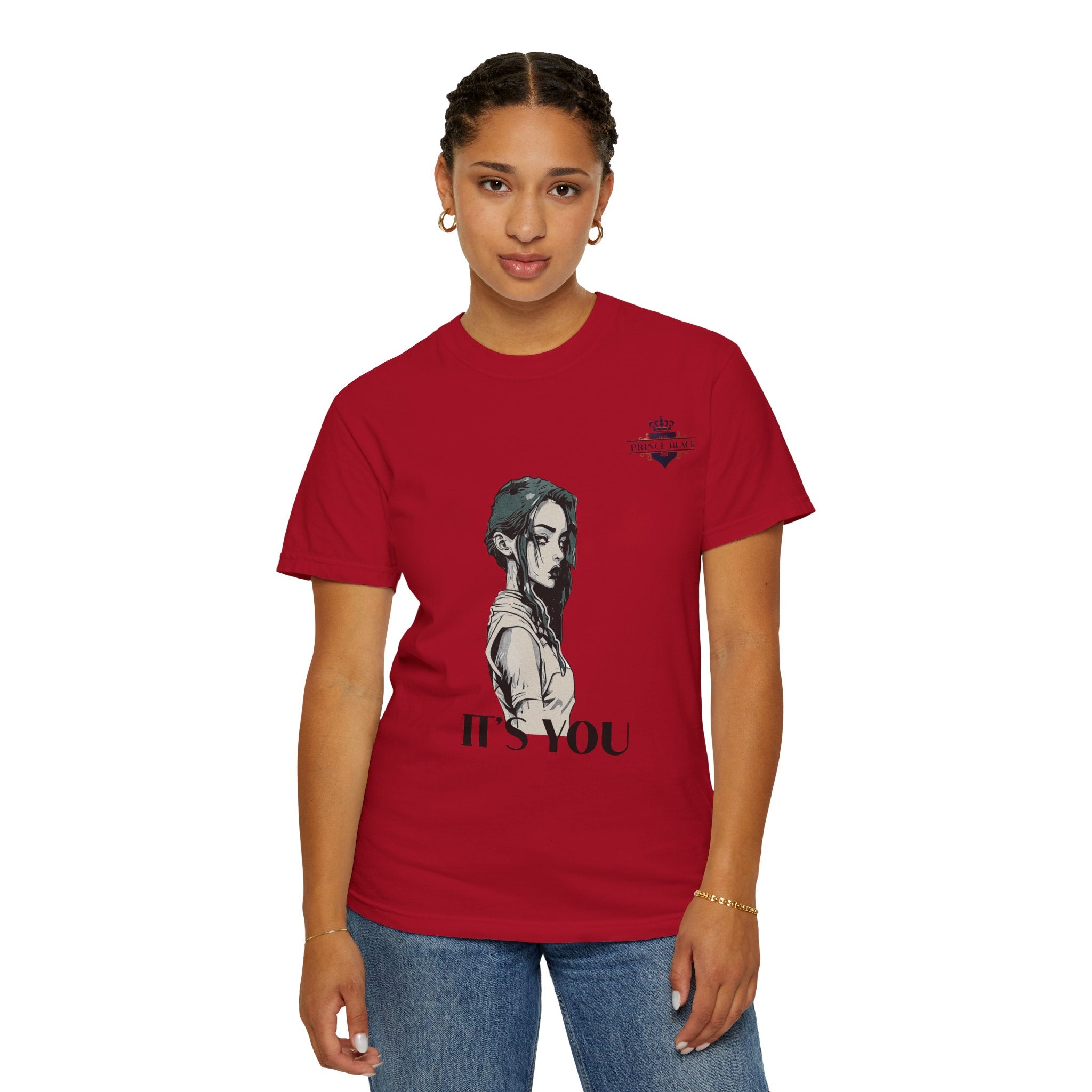 Unisex Garment-Dyed T-Shirt - 'It's You' Graphic Tee for Casual Wear