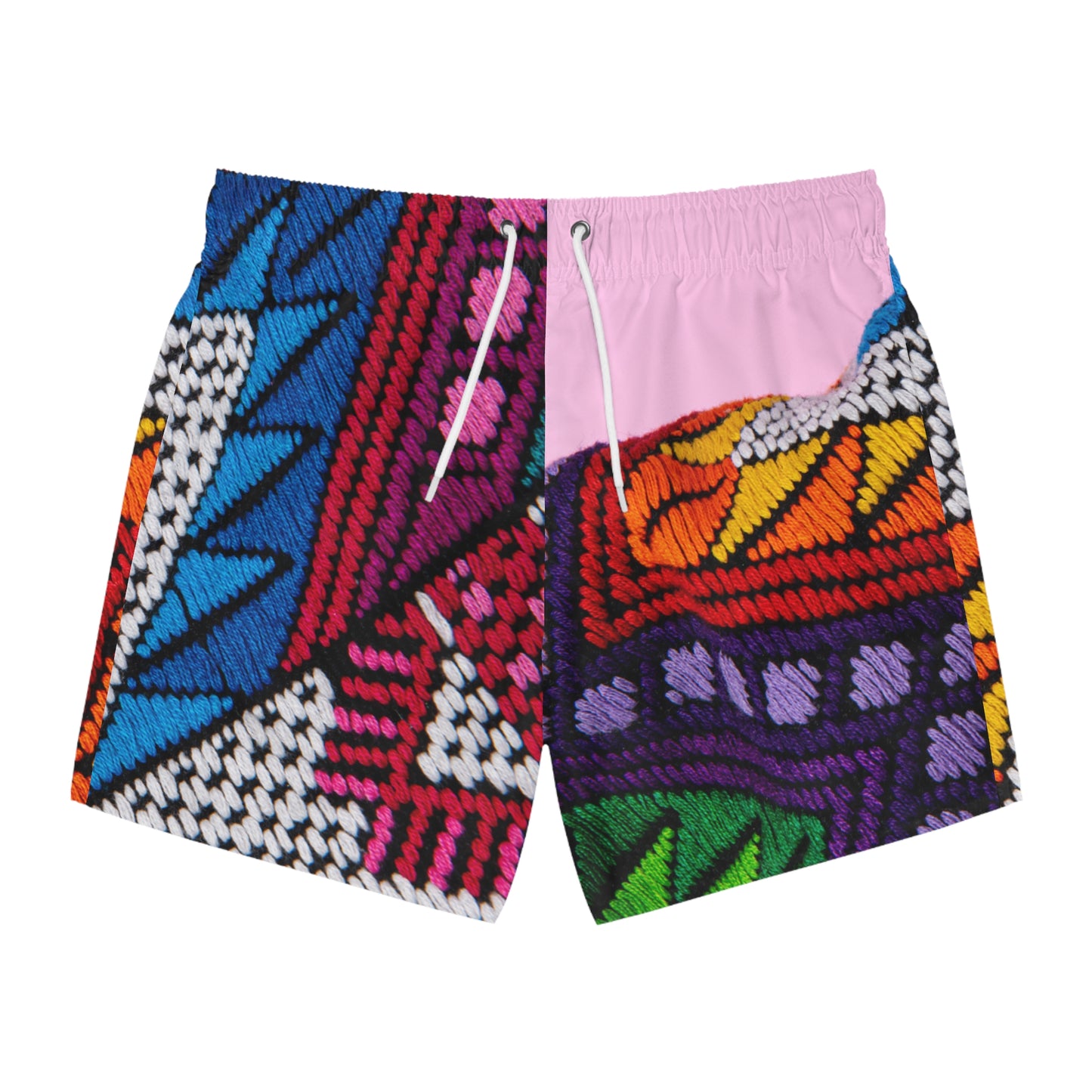 Colorful Bohemian Swim Trunks - Vibrant Beachwear for Summer Fun