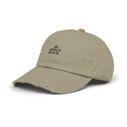Distressed Cap - Stylish Prince Black Baseball Hat