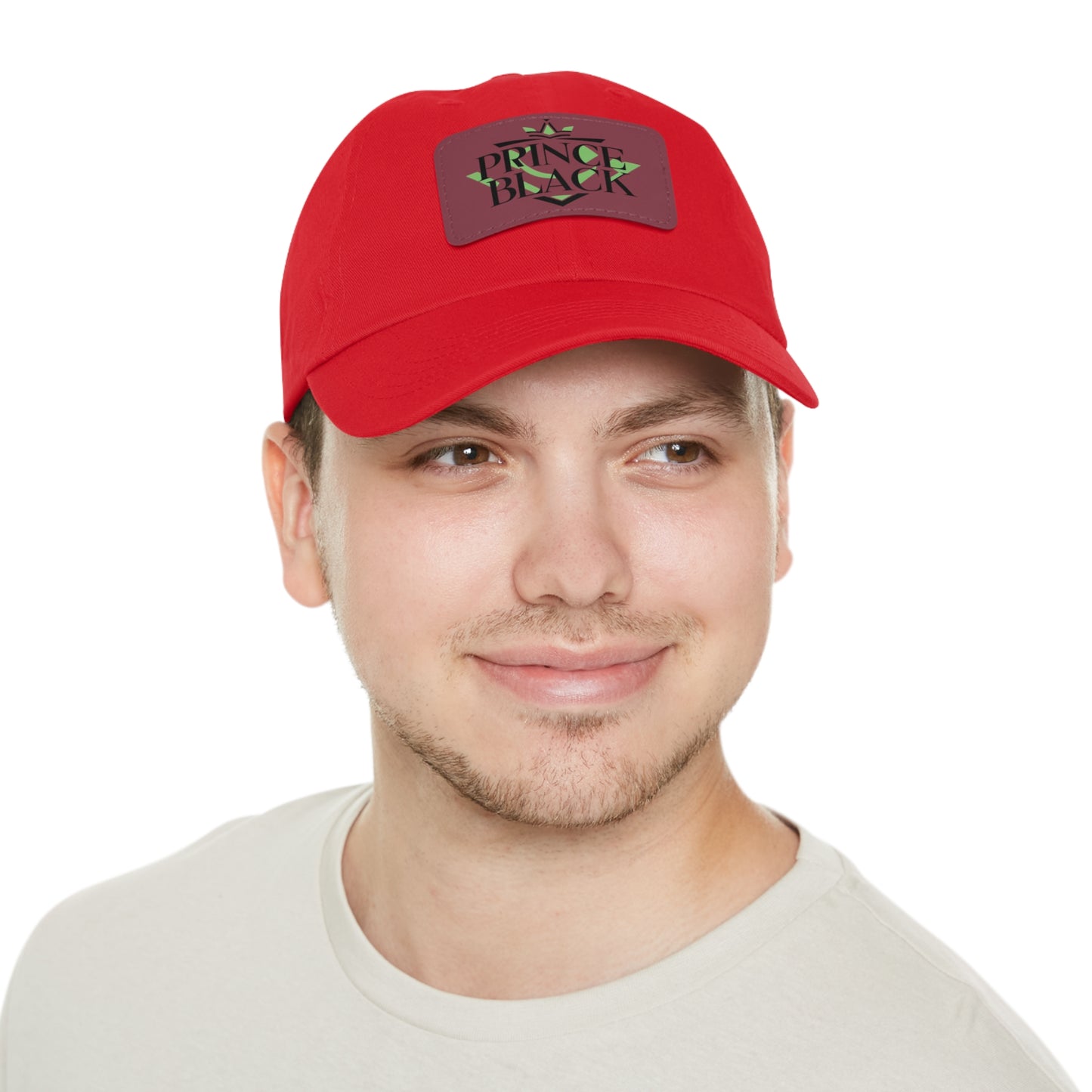 Stylish Dad Hat with Leather Patch - 'Prince Black' Design for Casual Outdoor Wear