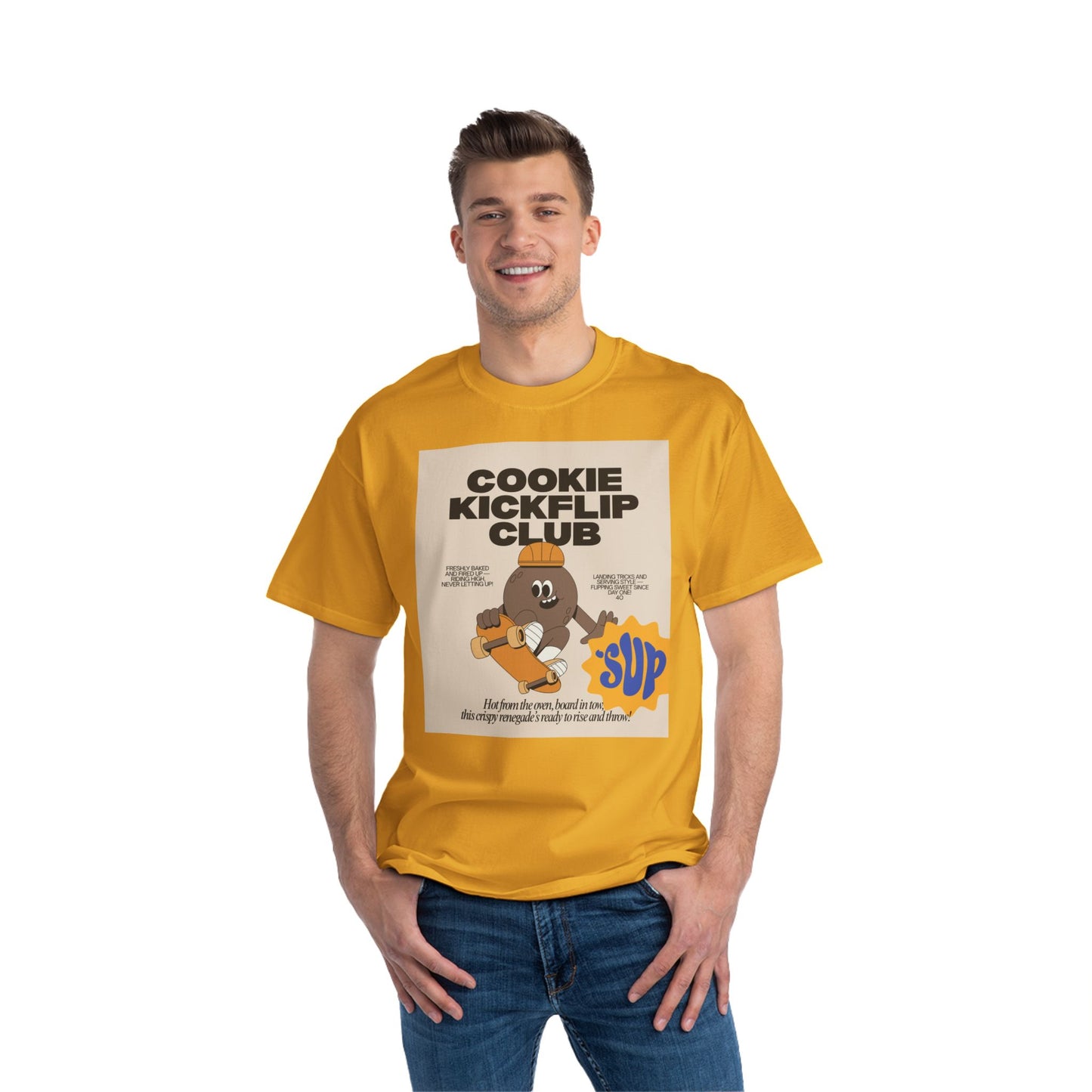 Cookie Kickflip Club T-Shirt - Fun Skateboarding Tee for Kids & Teens