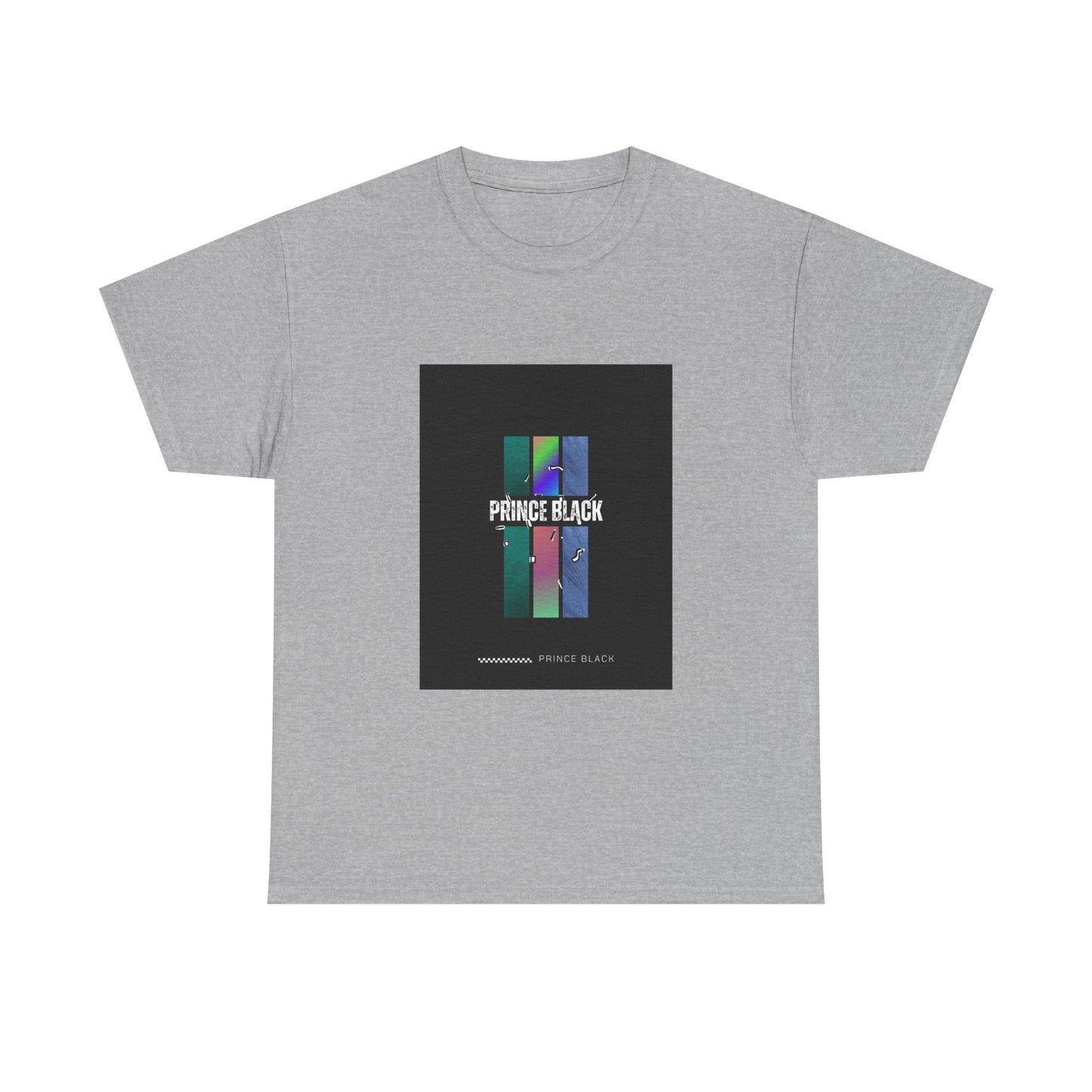 Heavy Cotton Tee - Vibrant 'PRINCE BLACK' Graphic Tee for Music Lovers