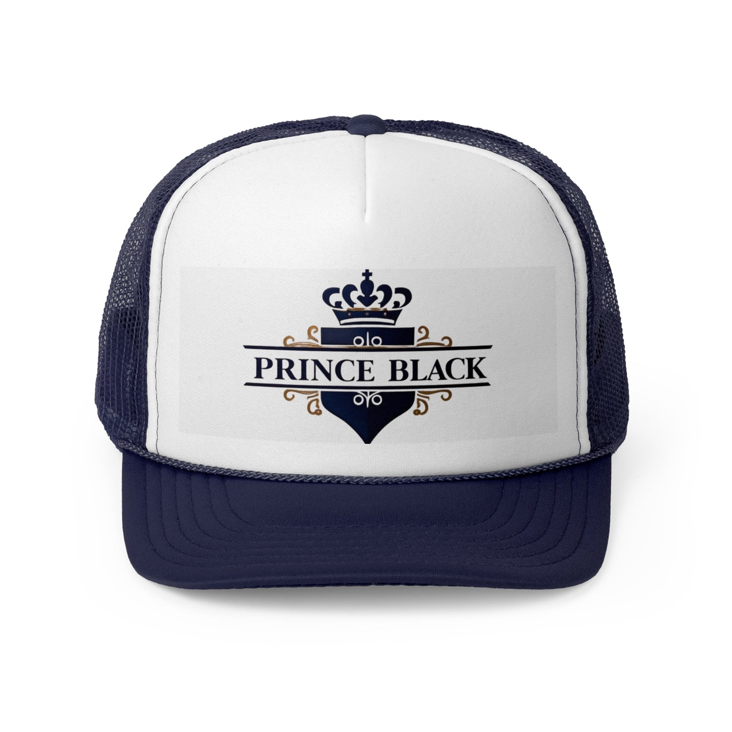 Prince Black Trucker Cap - Stylish & Trendy Headwear for Casual Outings