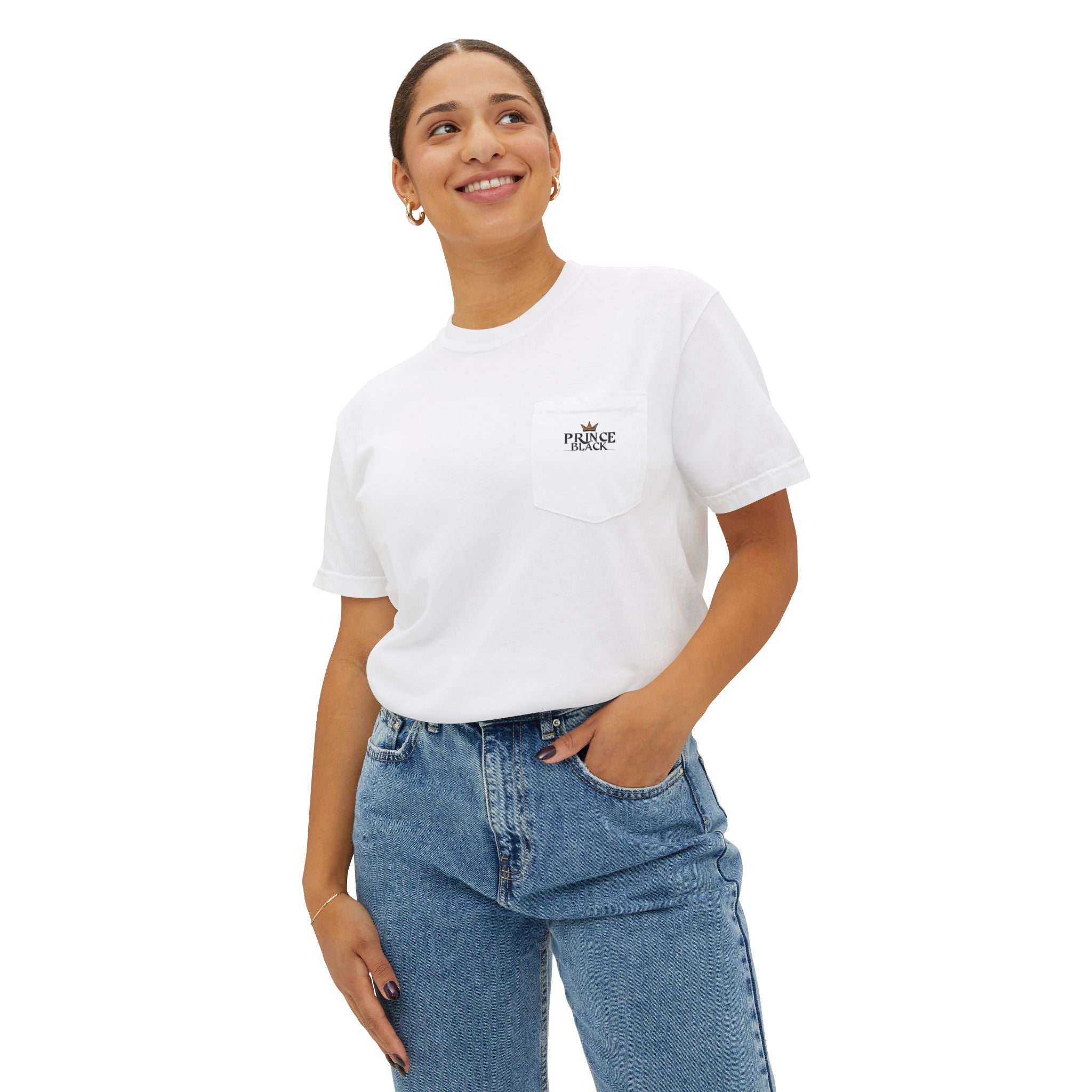 Unisex Garment-Dyed Pocket T-Shirt | Casual Everyday Wear with Masculine Royalty Design