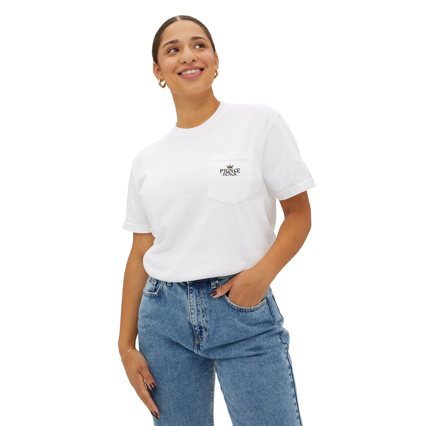 Unisex Garment-Dyed Pocket T-Shirt | Casual Everyday Wear with Masculine Royalty Design