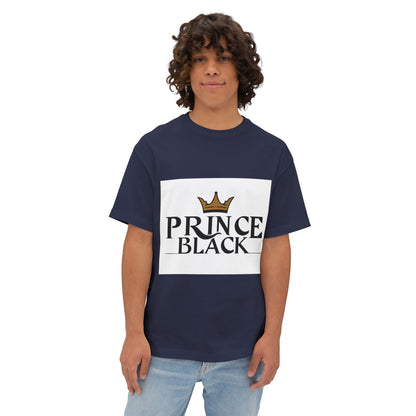 T-shirt oversize à imprimé couronne « Prince Black » 