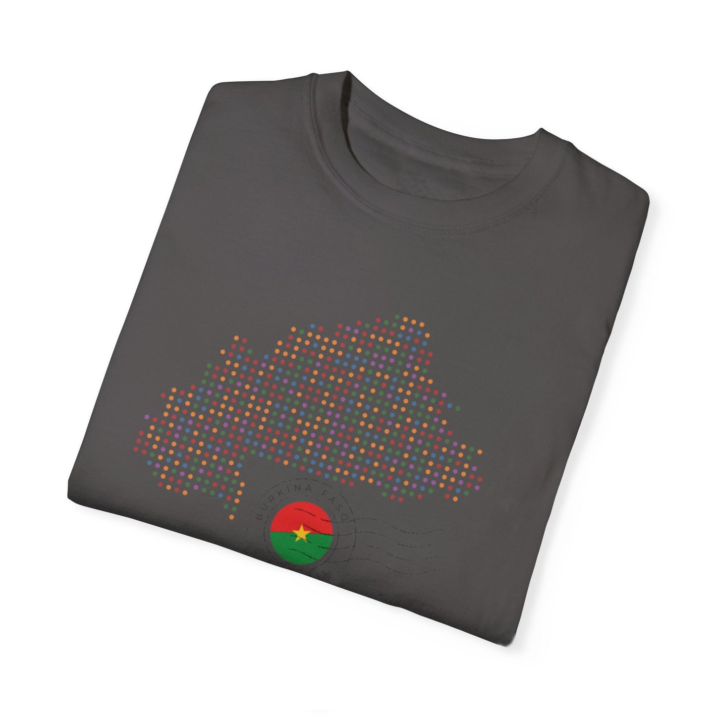 Burkina Faso T-Shirt with Artistic Flag Design - Perfect for Celebrations and Everyday Wear